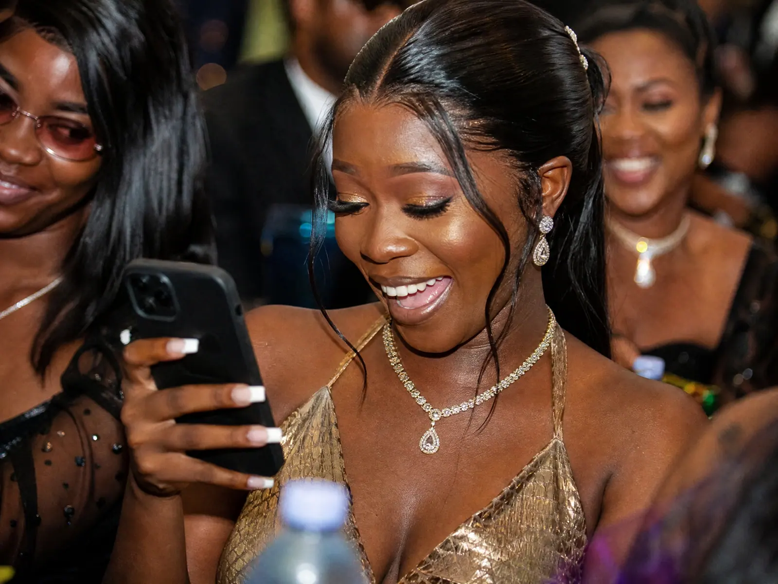 Custom Overlay & Branding with guests in Freetown