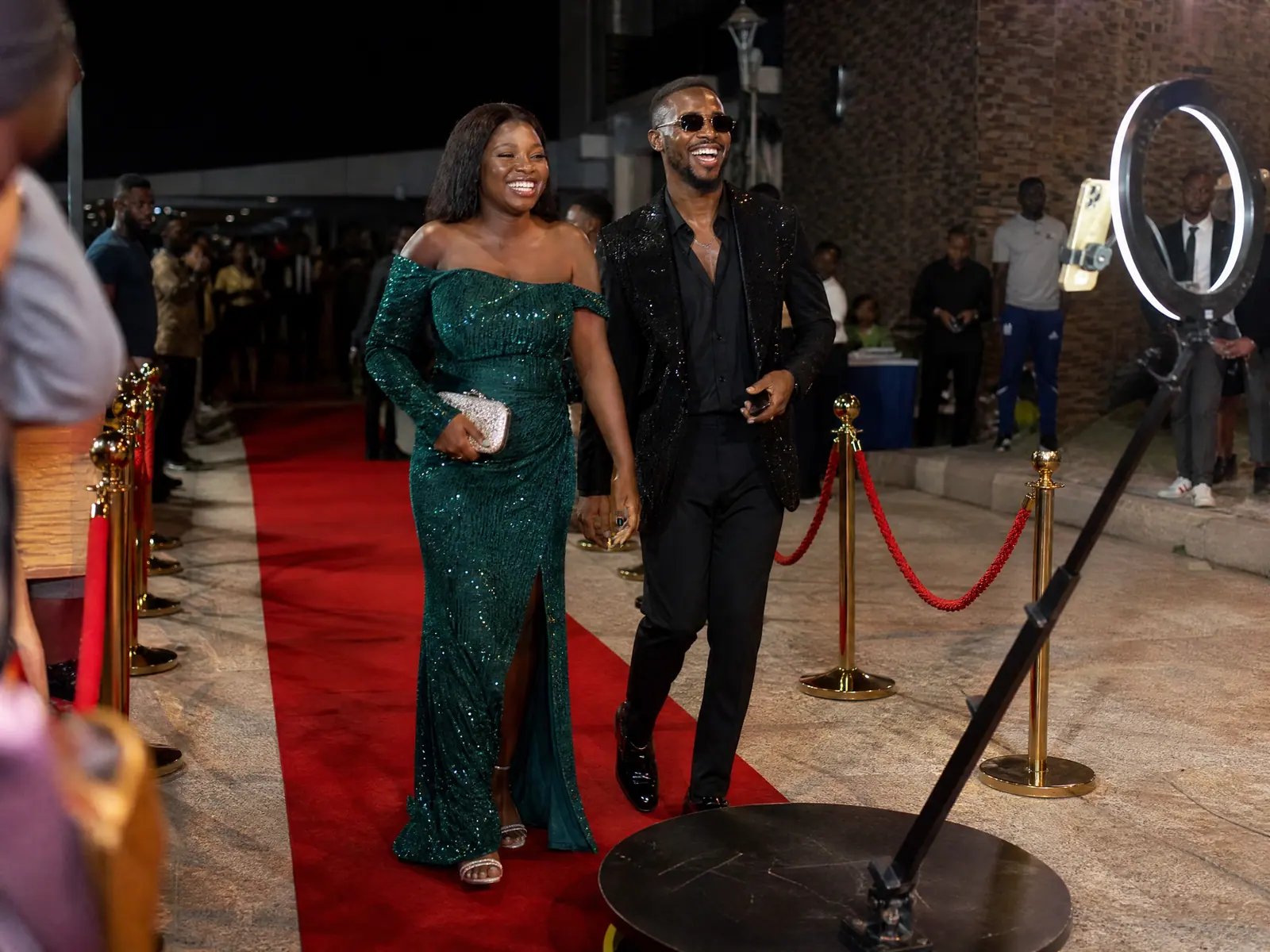 Props, Backdrops & Red Carpet with guests in Freetown